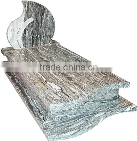 Mulitcolor Green Granite Monument/tombstone/gravestone With Headstone