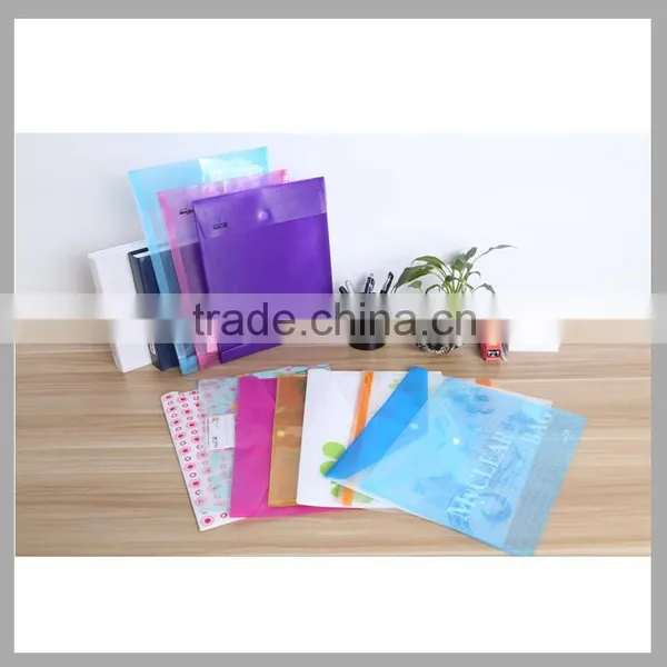 Transparent my Clear Bag PP File Bag Envelope Paper File Folder Document Bag With Button Lock photo-6