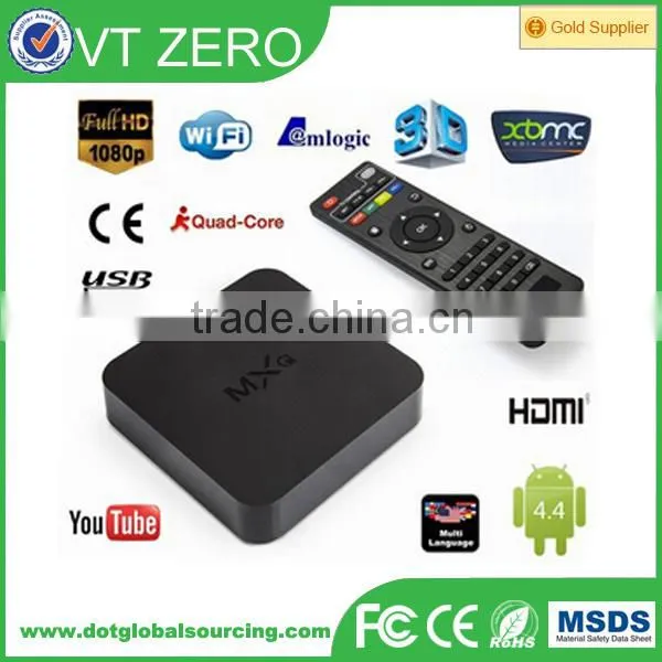 Original MXQ Amlogic S805 Quad Core Arabic Magic Android 4.4 Set Top TV BOX IPTV TV Box