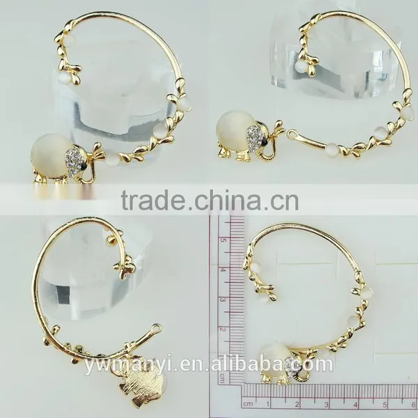 Hot Selling High Quality Five Workmanship Popular Cheap Opals Alloy Ear Cuff photo-2