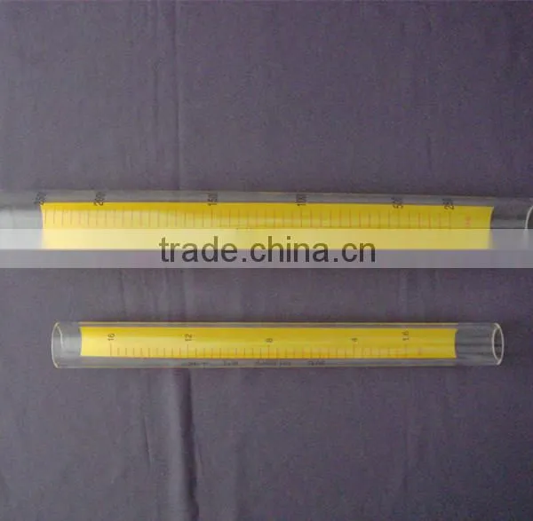 shaped cone borosilicate glass tubing for flow measurment sensor part