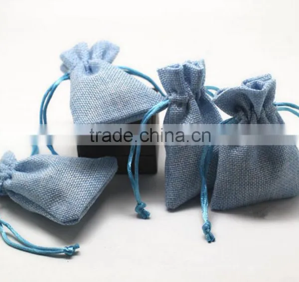 Cute Design Jewelry Package Linen Lint Different Material Drawstring Bag Linen Drawstring Bag photo-2
