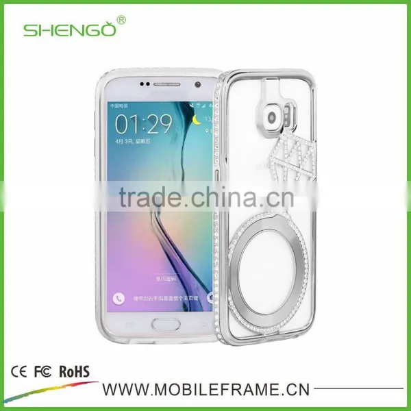 Wholesale Luxury Diamond Aluminum Case for Samsung Galaxy S6 Edge photo-5