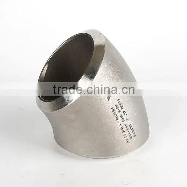 Sanitary DN25 304L 316 Stainless Steel Fitting 45 Degree Elbow Dimensions photo-4