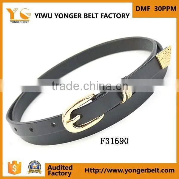 Colorful Elegant New Girls Summer Skinny Waist Belt pu Garment Belt photo-4