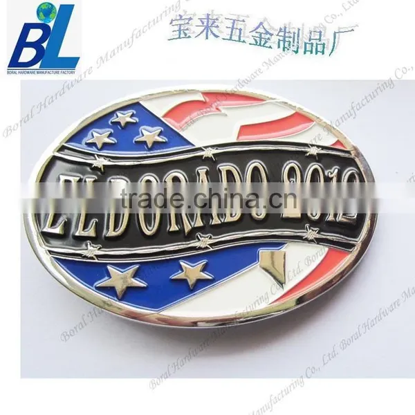 Classic Hard Enamel Zamak Mens Belt Buckles photo-4