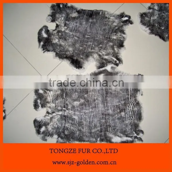 Fashion Dyed Color Real Rabbit Fur Skin photo-5