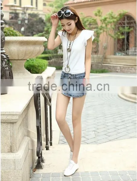 Women Shorts Skirts Summer Casual Denim Shorts Women Jeans Vintage Single Breasted Female Sexy Skorts Skirt photo-4