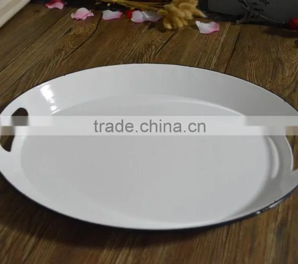 Oval Travel Tray, Metal Tray photo-2