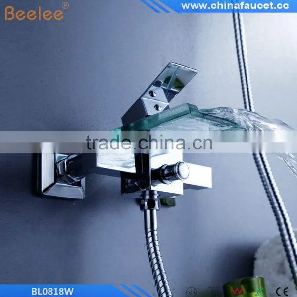 Beelee BL0818W Shower Faucet / Bathtub Faucet - Contemporary - Waterfall - Brass (Chrome) photo-2
