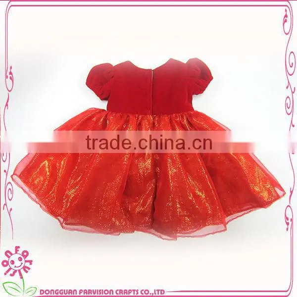 OEM 18 Inch Red Girl Doll Dress With Bowknot photo-3