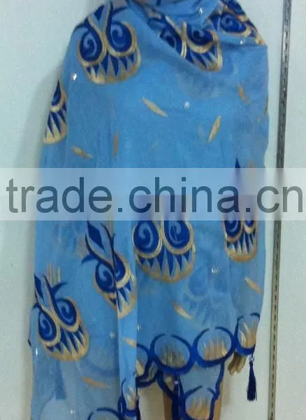 CSF0241-5 Muslim Scarf,embroider Scarves,shawls,wrap,pashmina With Bean