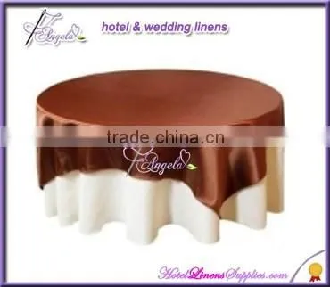 cheap wedding table overlay, satin table overlays
