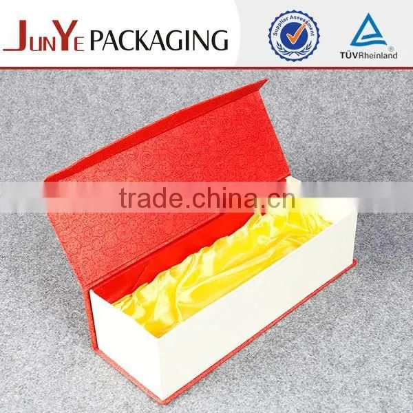 Clear Cardboard Book Shaped Wine Glass Gift Boxes
