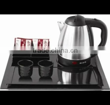 NEW Hotel Amenities Electric Mini Teapot With Hotel Service Tray photo-4