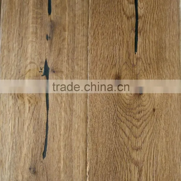 Antique Ammonia Treated Multilayer Oak Wood Flooring photo-5