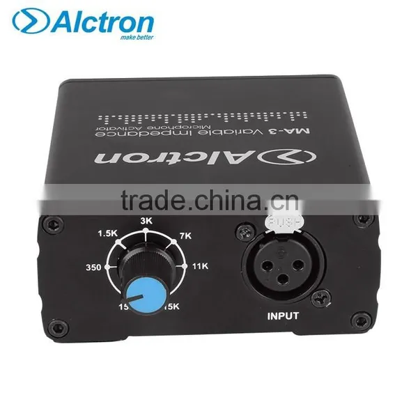 Alctron MA-3 Mini Single Channel Microphone Activator With Adjustable Impedance and HPF,Pro Mic Preamplifier, 1-Channel Mic Pre photo-4