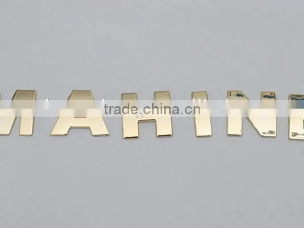 Auto Decorative Chrome Letters Custom Single 3D Silvery Chrome Letters Design /Masonic Car Emblem Made in China photo-6