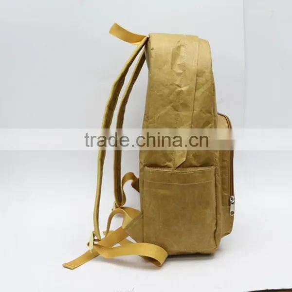 Trendy Casual Strong Tyvek Backpack Brown Tyvek Paper School Backpack photo-3
