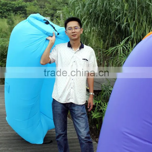 2016 New Product Waterproof Travel Outdoor Camping Inflatable Sleeping Bags Sofa, Hottest Products Sunny Bag Sleeping Airbed/ photo-2
