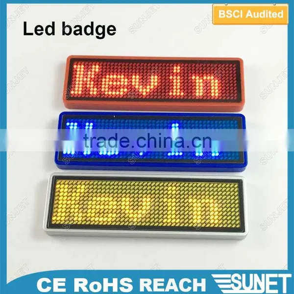 Hot Wholesale Led Scrolling Mini Display Blanks for Lapel Pins photo-2