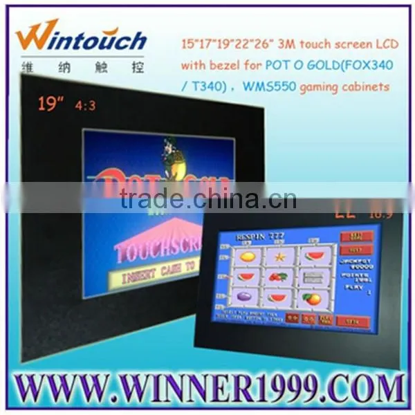 2016 High Quality 19 Inch (4:3) IR Touch Screen LCD Monitor Gaming Monitor for POS/KTV/Gaming/ Casino/Industrial Use photo-3