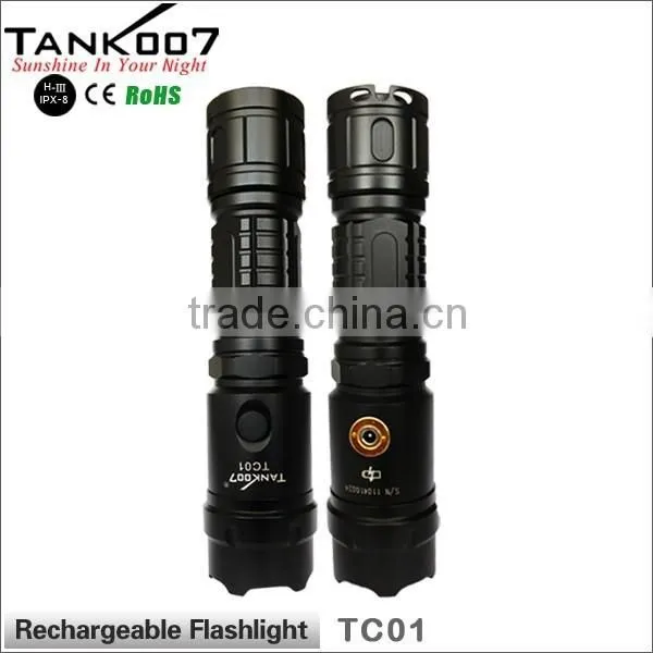 High Intensity Rechargeable Led Flashlight Tank007 TC01 photo-2