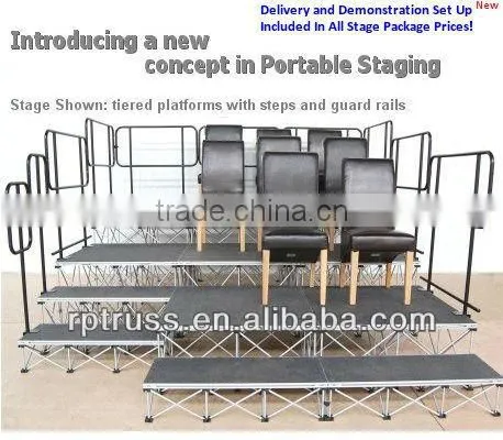 2015 RP High Quality Aluminum Stage With Guard Rail photo-2