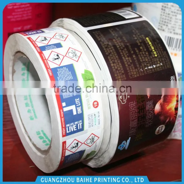Custom Roll Paper Sticker Printing Lables