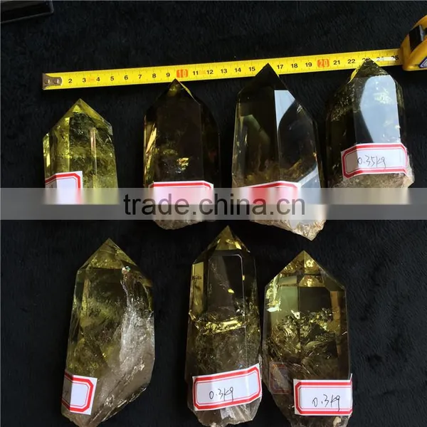 Natural Crystal Citrine Stone Wand Point Wholesale photo-2