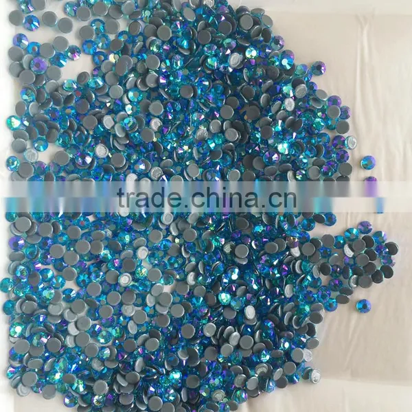 2028 Cut Super Quality Ss20 Aquamarine AB Motif Hotfix Stone photo-4
