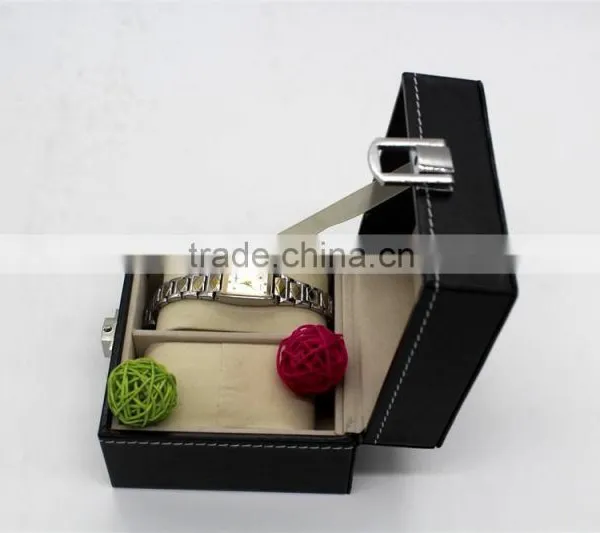 Double Watch Show Box Luxury Wristwatch Display Case Made in China photo-6
