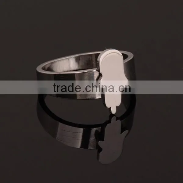 Hot Sale Stainless Steel Flower Shaped Rings photo-2