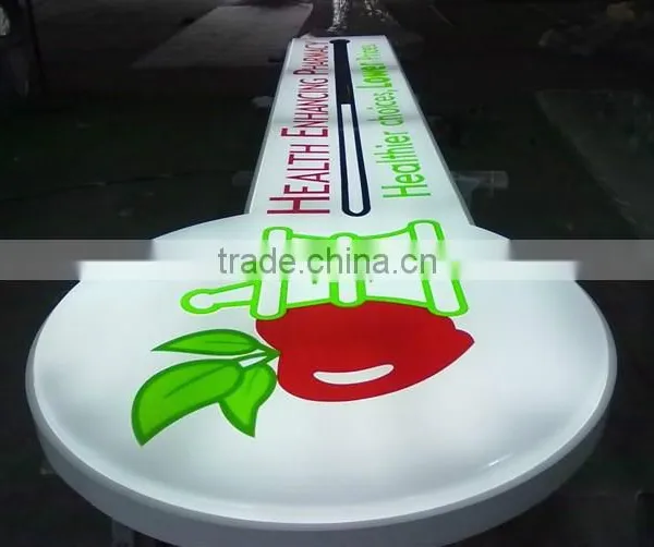 Screen Printed Signage, External Sucking Sign Box ,3D Acrylic Moulding Signage