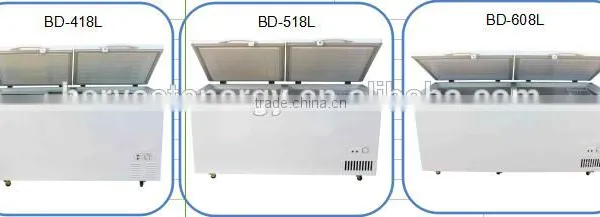 100-1700L Chest Freezer Double Door Chest Freezer Horizontal Freezer photo-2