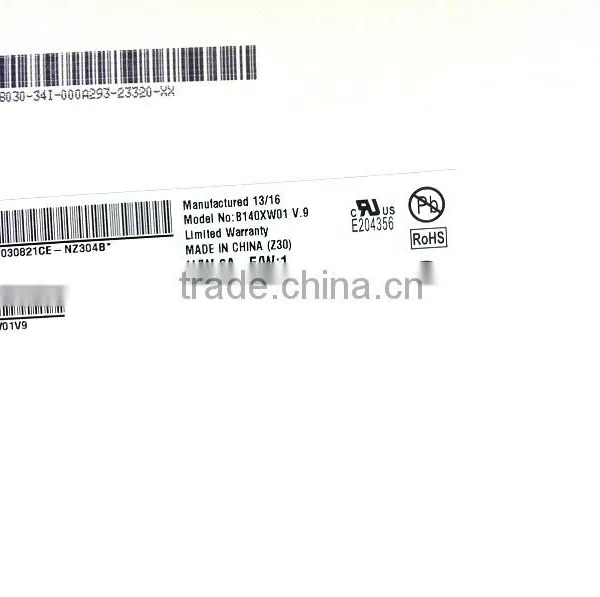 Laptop Led Screen Supplier 100% Tested New Original Selling Well Lcd Panel for B140XW01 V9 photo-2