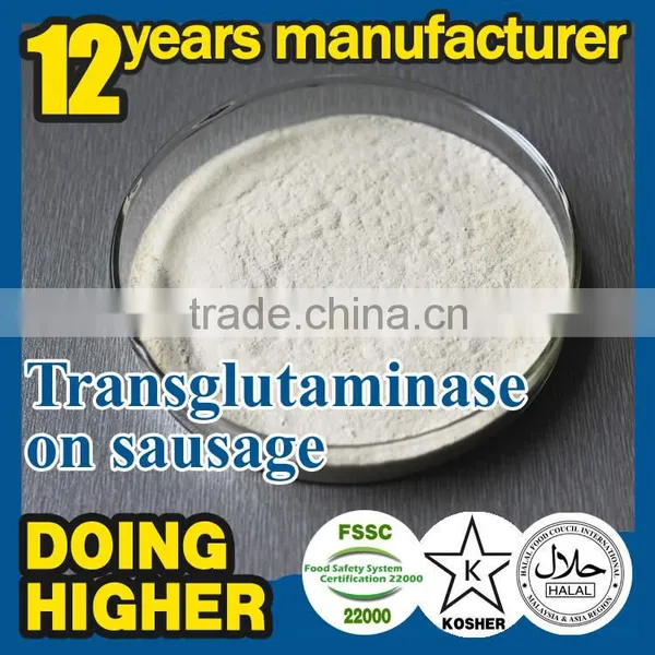 Food Additive and Ingredient Transglutaminase Apply on Sausage