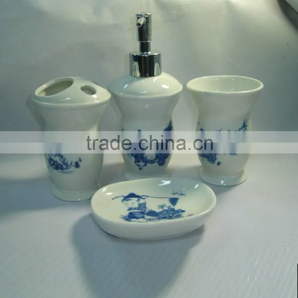 4pcs Ceramic Bathroom Set photo-5