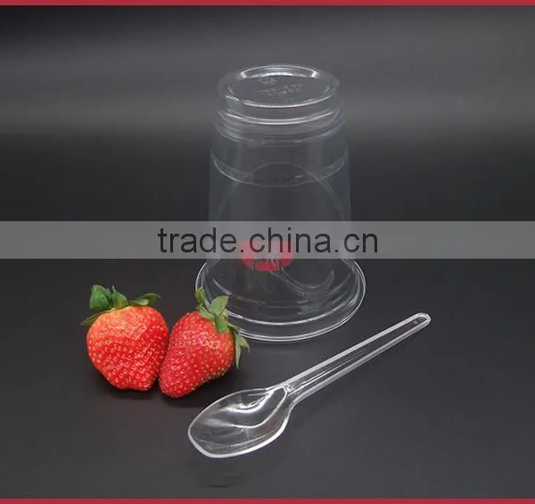 High Transparent Disposable PET Plastic Cups 16oz Cold Drink photo-4