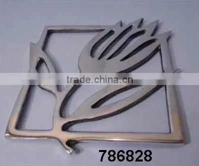 Handcast Aluminum Metal Kitchen Trivets Mirror Polish photo-5