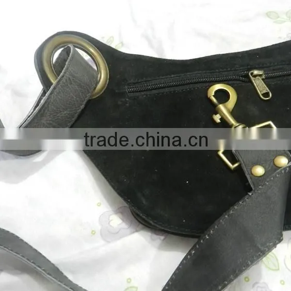 Travel Leather Money Belt/hip Belt/bum Bag/leather Festival Waist Belts Bag photo-4