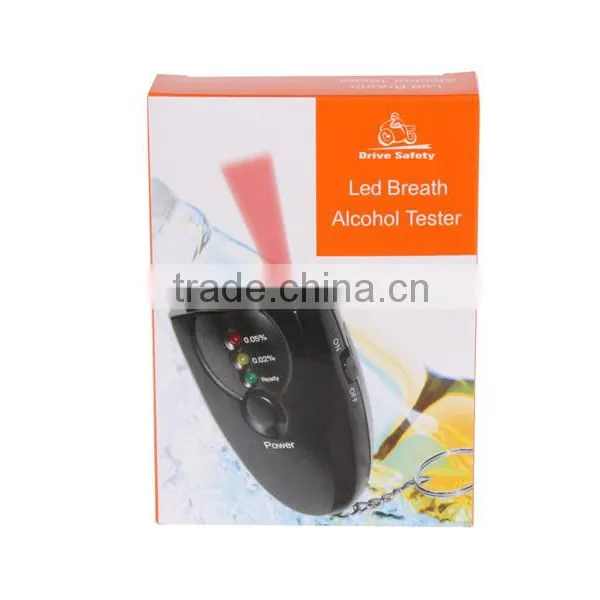 New Black LED Digital Alcohol Breathalyzer Tester With Flashlight photo-6