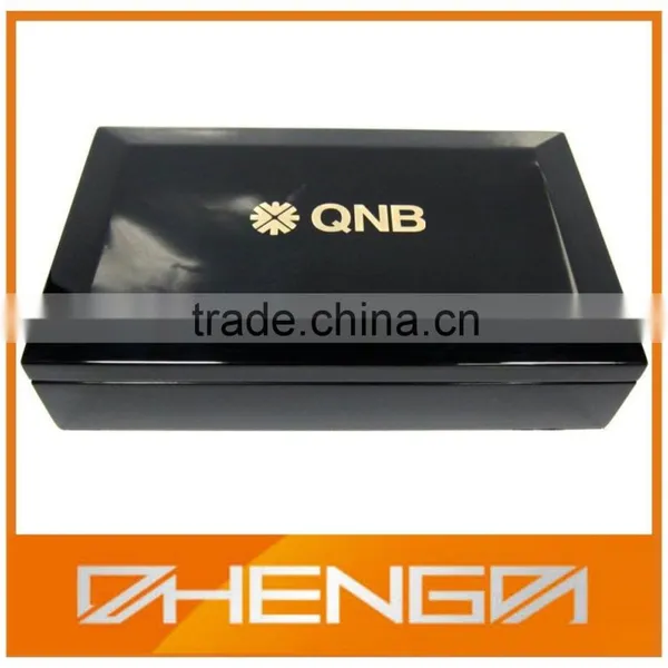 HOT SALE Factory Price Custom Made-in-china Black Piano Lacquer Wood Presentation Boxes (ZDS-SJF018) photo-5