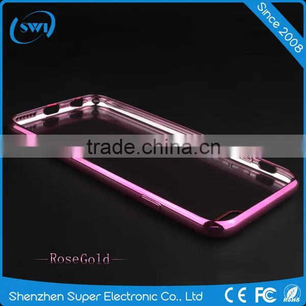 Plating Electroplating Clear Crystal TPU Soft Phone Case Cover for i Phone 6 6G Case photo-6