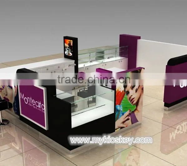 Mall Nail Bar Kiosk for Manicure | Nail Bar Kiosk Design | Nail Beauty Kiosk Design for Sale photo-2