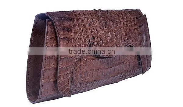 Real Crocodile Skin Handbags Genuine Leather Purse Wholesale Leather Clutch Bag photo-2