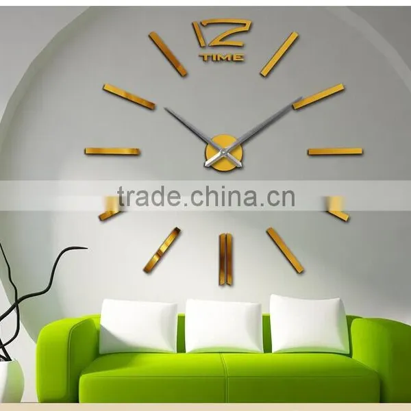 120cm Diameter 3D EVA Wall Sticker Clock Promotion Gift Modern Design Art Clock! photo-2