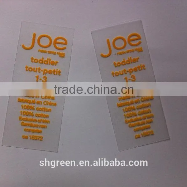 Garment Collar PVC Film Heat Press Seal Label photo-5