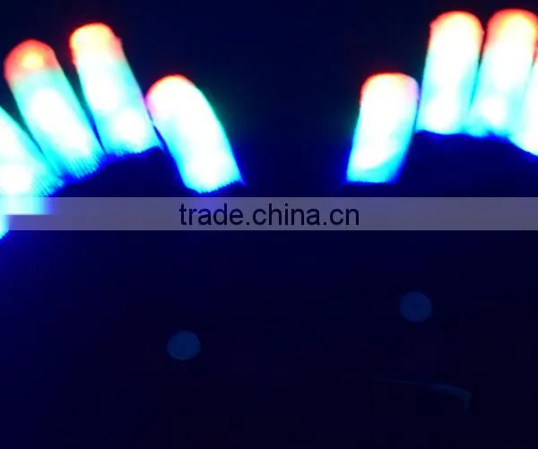 LED Colorful Flashing Finger Lighting Gloves photo-2