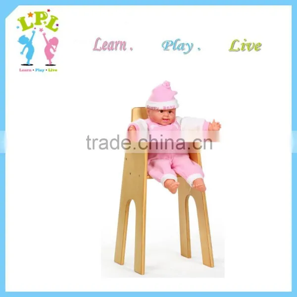 American Market Hot Sale Mini Toy Wooden Baby High Chair for Sale photo-2